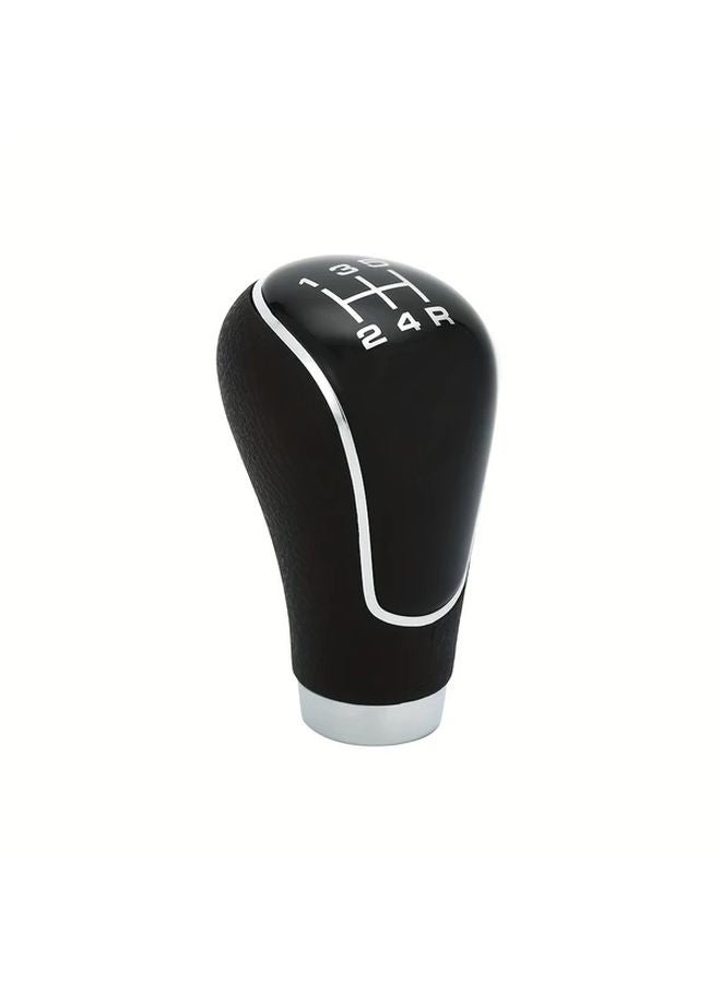 Silvery 5 Speed Faux Leather Shift Knob For Mazda 2 3 6 323 Manual Transmission - Image 3